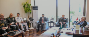 Commander of Turkish Land Forces calls on Khawaja Muhammad Asif