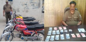 Five members of two criminal gangs arrested in Rawalpindi, six stolen motorcycles recovered