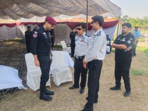 SSP CTD Saud Khan reviews security at FIA test centre in Islamabad
