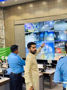 Safe City official briefs control room staff on Muharram surveillance, response mechanism