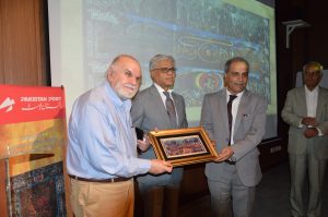 Pakistan Post unveils world’s longest Sadequain stamp artwork on artist’s 96th birth anniversary