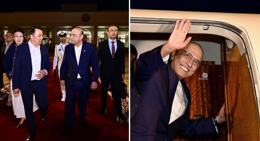President Zardari departs for Pakistan after concluding official visit