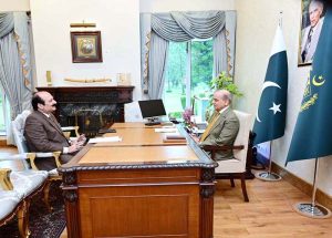 Chairman Prime Minister's Youth Program Rana Mashhood Ahmad Khan calls on Prime Minister Muhammad Shehbaz Sharif.