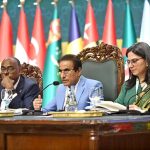 Abdul Khaliq Shaikh , Secretary, Ministry of Human Rights delivering opening remarks during the 9th OIC Ministerial Conference on Women, held under the theme 'Socio-Economic and Political Empowerment of Women in the OIC Countries: Challenges and Way Forward,' hosted by the Government of Pakistan under the auspices of the Ministry of Human Rights at the Convention Centre