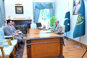 Minister of State for Interior Talal Chauhdary calls on Prime Minister Muhammad Shehbaz Sharif.