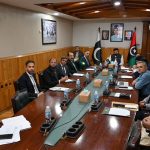 Chief Minister Gilgit-Baltistan Amjad Hussain Advocate chairs a high-level meeting. Chairman NDMA Lieutenant General Inam Haider Malik and officials of relevant departments are also present