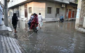Stagnant sewage water remains accumulated in the Bibi Pak Daman area, causing severe inconvenience to residents and highlighting the need for immediate attention from the concerned authorities