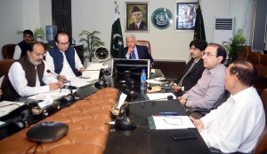 Federal Minister for National Food Security and Research, Rana Tanveer Hussain, chairs the 9th Wheat Board meeting to review wheat production, availability, procurement, and market prices across the country