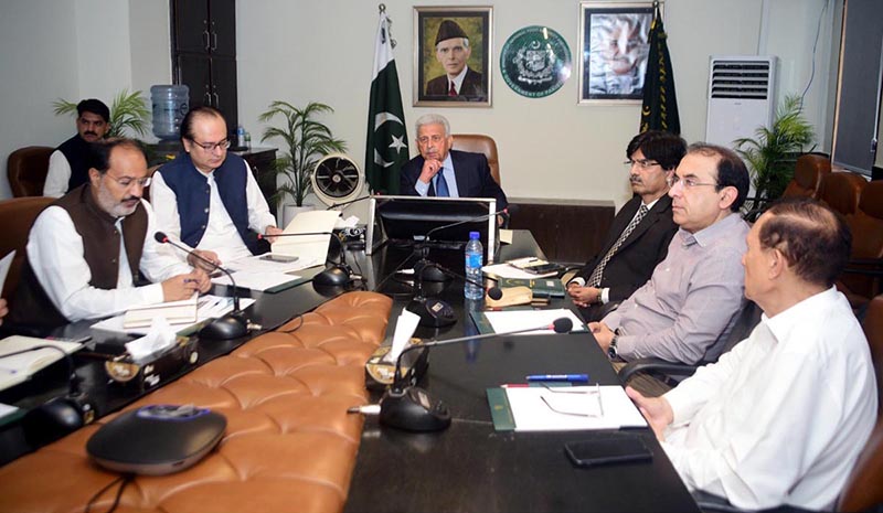 Federal Minister for National Food Security and Research, Rana Tanveer Hussain, chairs the 9th Wheat Board meeting to review wheat production, availability, procurement, and market prices across the country