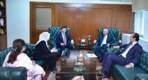 Federal Minister for National Food Security & Research, Rana Tanveer Hussain, chairs a high-level meeting with a delegation of FAMSUN Group, led by CEO Mr. Jack Chen, to discuss cooperation in agricultural modernization modern grain storage, technology transfer, and investment in Pakistan's agri-food sector.