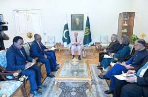 Candidate for the Position of United Nations Secretary-General, Mr. Macky Sall calls on Prime Minister Muhammad Shehbaz Sharif.