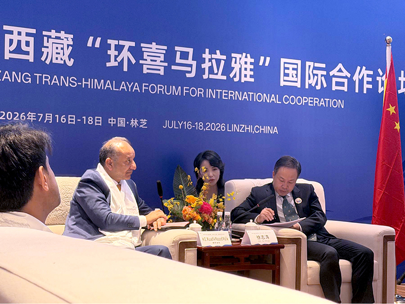 Federal Minister for Climate Change and Environmental Coordination, Dr. Musadik Malik, held a meeting with the Vice Chairman of the People's Government of the Xizang Autonomous Region, His Excellency Mr. Xu Zitao