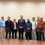 Federal Minister for Planning, Development and Special Initiatives, Ahsan Iqbal in a group photo with members and office-bearers of the Association of Physicians of Pakistani Descent of North America (APPNA) during the 49th Annual Convention of APPNA in Orlando