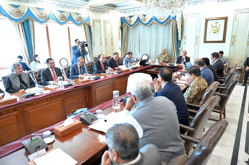 Prime Minister Muhammad Shehbaz Sharif chairs a meeting of Cabinet Committee on Energy