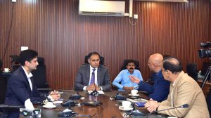 The Honorable Minister of State for Railways and Finance, Bilal Azhar Kayani, chairs a high-level review meeting in Islamabad to streamline inter-departmental coordination and fast-track the Lillah-Jhelum Dual Carriageway Project.