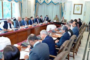 Prime Minister Muhammad Shehbaz Sharif chairs a review meeting regarding promotion of cashless economy and digital payments