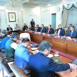 Prime Minister Muhammad Shehbaz Sharif chairs a meeting to review flood situation during the current monsoon season