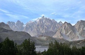 A view of the Rakaposhi on the Karakoram road between Gilgit and Karimabad.