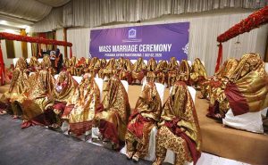 A mass wedding ceremony of 34 Pakistani underprivileged brides, organised & sponsored by Al-Khidmat Foundation.