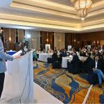 Minister of State for Law and Justice, Barrister Aqeel Malik, addresses the launching ceremony of the National Action Plan for Human Rights (NAP-HR) 2026 in the federal capital