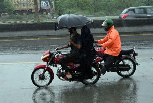 CDA workers clean a drainage nullah along Srinagar Highway as a precautionary measure to ensure the smooth flow of rainwater, prevent urban flooding, and minimize the risk of emergencies during the ongoing monsoon season in the federal capital.