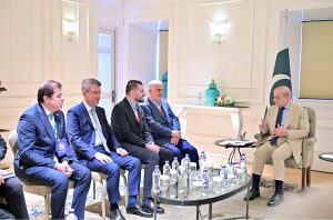 Prime Minister Muhammad Shehbaz Sharif meeting with a business delegation of Albayrak Group led by its Chairman Mr. Ahmet Albayrak