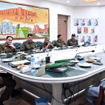 Regional Police Officer Bahawalpur Ghazi Muhammad Salahuddin addressing a farewell ceremony in honor of transferred Police officers