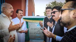 Federal Minister for Poverty Alleviation and Social Safety, Syed Imran Ahmad Shah, inaugurated a solarized water filtration plant at Village Daad Baloch, Union Council Karyal-1