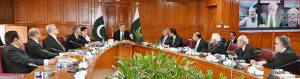 Justice Yahya Afridi, the Chief Justice of Pakistan/ Chairman, Law and Justice Commission of Pakistan (LJCP) chairing the 49th meeting of the LJCP at the Supreme Court of Pakistan.