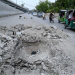 View of an open manhole creates hurdle in the smooth flow of traffic near Radio Pakistan office that needs the attention of concerned authorities