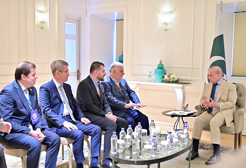Prime Minister Muhammad Shehbaz Sharif meeting with a business delegation of Albayrak Group led by its Chairman Mr. Ahmet Albayrak