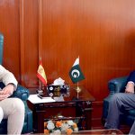 Federal Minister for National Food Security and Research, Rana Tanveer Hussain, meets with the Ambassador of Spain to Pakistan, Carlos Aragón Gil de la Serna, to discuss enhanced cooperation in agriculture, agricultural technology food security and bilateral trade