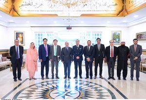 A delegation of the officers of Federal Board of Revenue meets with Prime Minister Muhammad Shehbaz Sharif.