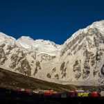 A spectacular sunset casts its glow over Nanga Parbat (8,125 metres), Pakistan’s second-highest peak and the world’s ninth-highest mountain, the western anchor of the Himalayas, widely known as the “Killer Mountain” for its challenging ascent. A record number of international and Pakistani climbers successfully summited the peak this season despite rapidly changing weather conditions