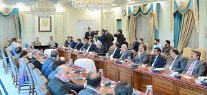 Prime Minister Muhammad Shehbaz Sharif chairs a meeting regarding the launch of Al- based Prime Minister's Office System (PMOS).