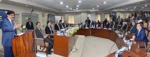 Sindh Chief Minister Syed Murad Ali Shah addresses the inauguration ceremony of Sindh's first Google Gemini for Education Corner at NED University of Engineering & Technology.