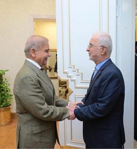 Interior Minister of Iran H.E. Iskander Momeni called on Prime Minister Muhammad Shehbaz Sharif.