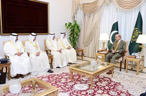 Minister of Foreign Affairs of the State of Kuwait, Sheikh Jarrah Jaber Al-Ahmad Al-Sabah, calls on Prime Minister Muhammad Shehbaz Sharif