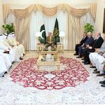 Minister of Foreign Affairs of the State of Kuwait, Sheikh Jarrah Jaber Al-Ahmad Al-Sabah, calls on Prime Minister Muhammad Shehbaz Sharif