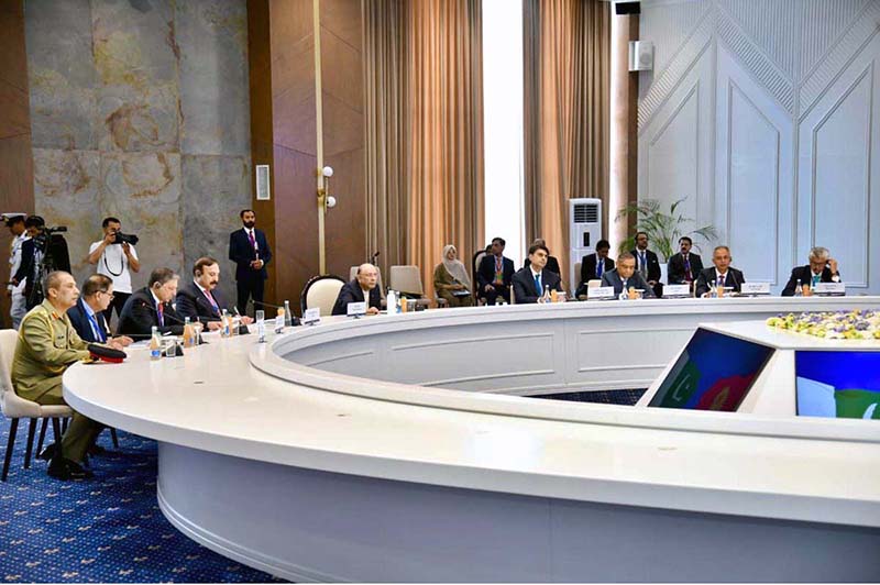 President Asif Ali Zardari and President of the Kyrgyz Republic Sadyr Japarov lead delegation-level talks