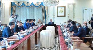 Prime Minister Muhammad Shehbaz Sharif meets a delegation of FAMSUN, a Chinese firm, led by Mr. Jack Chen, Chief Executive Officer.