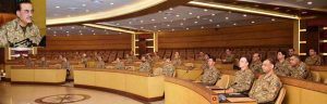 Field Marshal Syed Asim Munir, NI (M), HJ, Chief of Army Staff & Chief of Defence Forces, presided over the 276th Corps Commanders’ Conference (CCC) at General Headquarters (GHQ)