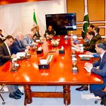 Federal Minister for Railways Muhammad Hanif Abbasi met with the Interior Minister of the Islamic Republic of Iran, Eskandar Momeni, in Islamabad to discuss strengthening bilateral railway cooperation, regional connectivity and cross-border trade