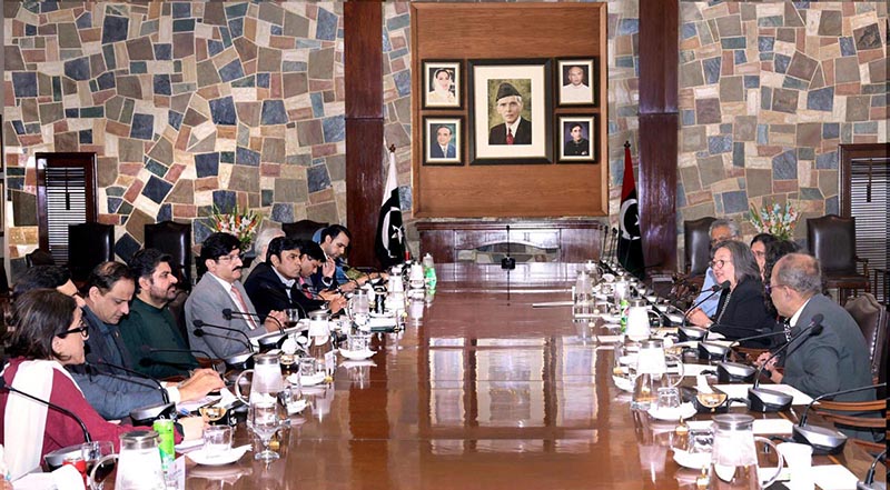 Sindh Chief Minister Syed Murad Ali Shah meets World Bank country Director Ms. Bolormaa Amgaabazar at the CM House to review progress, implementation challenges and next steps under the Karachi water and Sewerage services Improvement Project (KWSSIP)