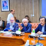 Federal Minister for Board of Investment Qaiser Ahmed Sheikh chaired the 12th meeting of the Cabinet Committee on Regulatory Reforms (CCoRR), along with Special Assistant to the Prime Minister (SAPM) on Industries and Production, Haroon Akhtar Khan, and the Federal Minister for Commerce, Jam Kamal Khan