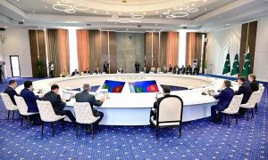 President Asif Ali Zardari and President of the Kyrgyz Republic Sadyr Japarov lead delegation-level talks