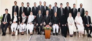 Honorable Chief Justice of Pakistan Mr. Justice Yahya Afridi in a group photo with the participants of the Judicial Fellowship Programme, comprising judicial officers from across Pakistan, at the Supreme Court of Pakistan