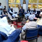 Chairman of the Pakistan Ulema Council, Maulana Tahir Ashrafi, chairs a meeting with religious scholars and officials at St. John Cathedral Church