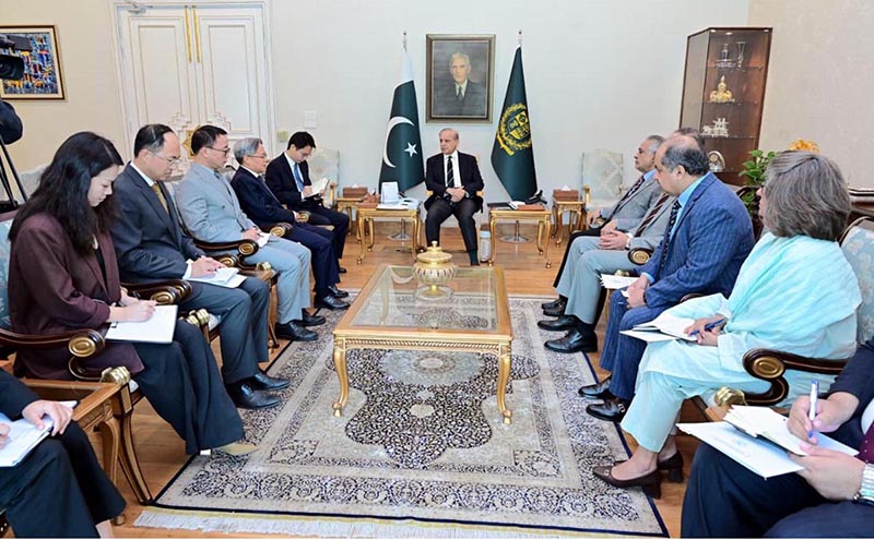 H.E. Mr. Jiang Zaidong, Ambassador of the People's Republic of China, called on Prime Minister Muhammad Shehbaz Sharif at the Prime Minister House