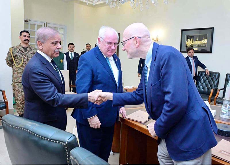 A delegation of Polio Oversight Board calls on Prime Minister Muhammad Shehbaz Sharif